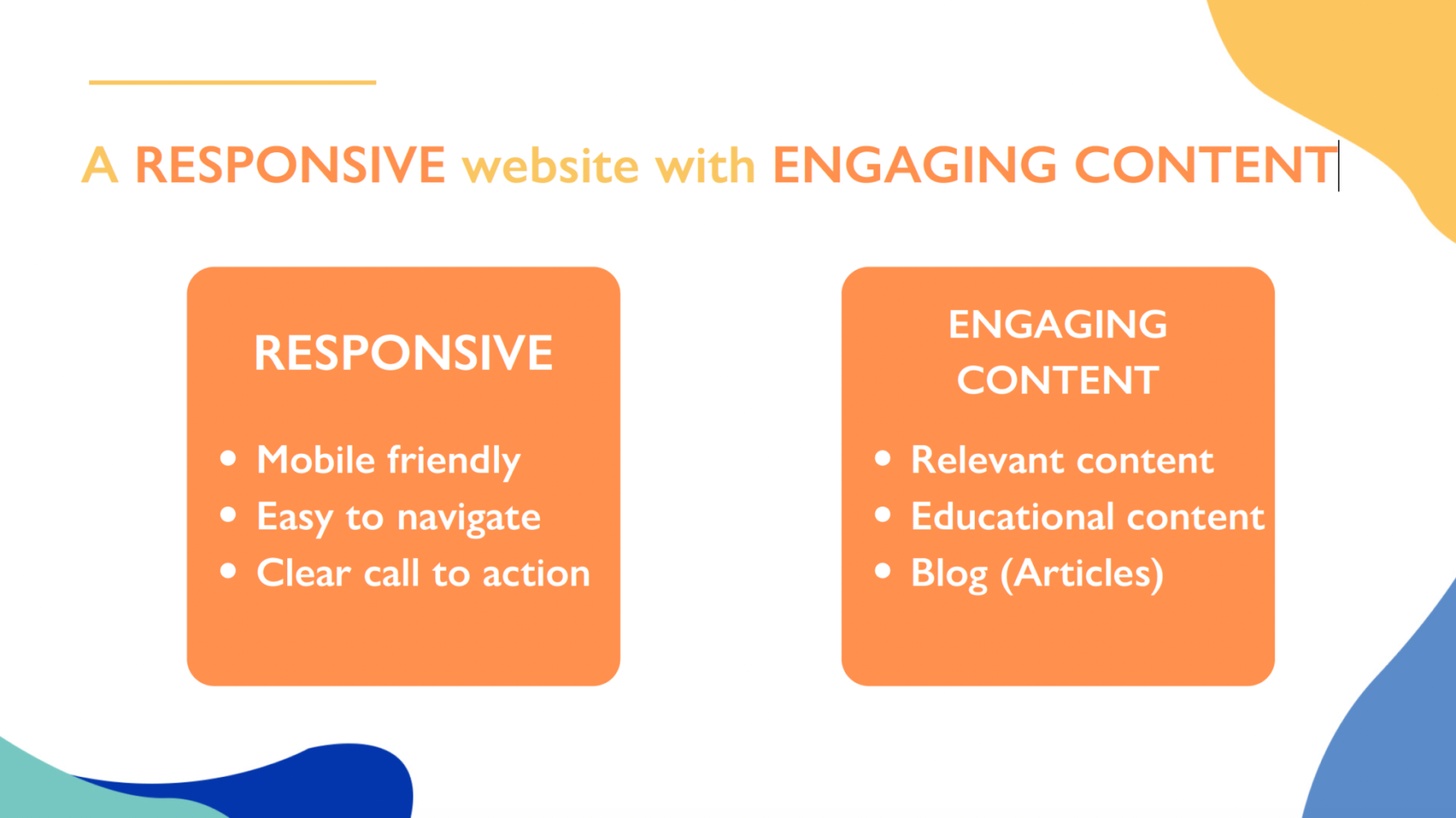 Makes websites responsive with engaging content. 
