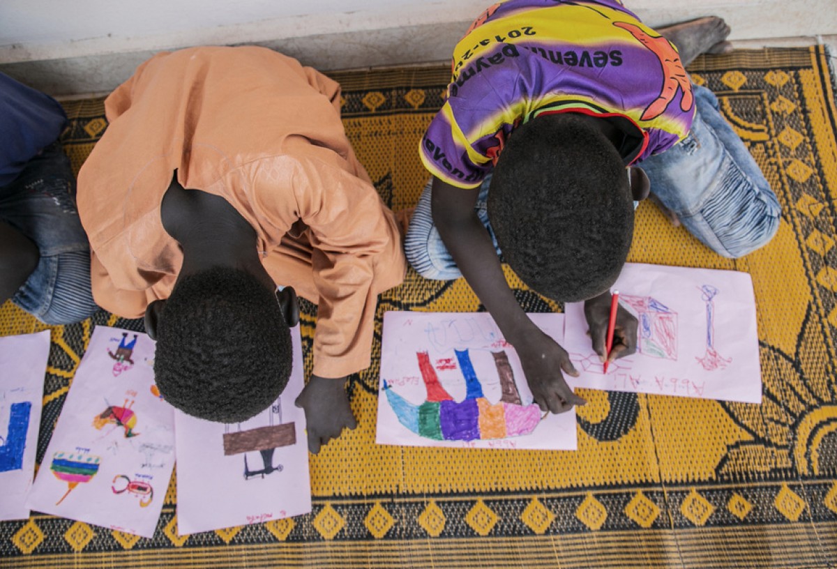 IOM's Multi-Purpose Community Hall (MPCH) in Yola, Adamawa state, Nigeria provides a safe space for activities such as lay counselling, basic emotional support, skills development and other activities targeting especially children, teenagers and women. IOM/Natalie Oren 2021