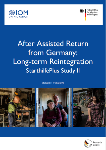 Cover Image of the research study - After Assisted Return from Germany: Long-term Reintegration StarthilfePlus Study II.