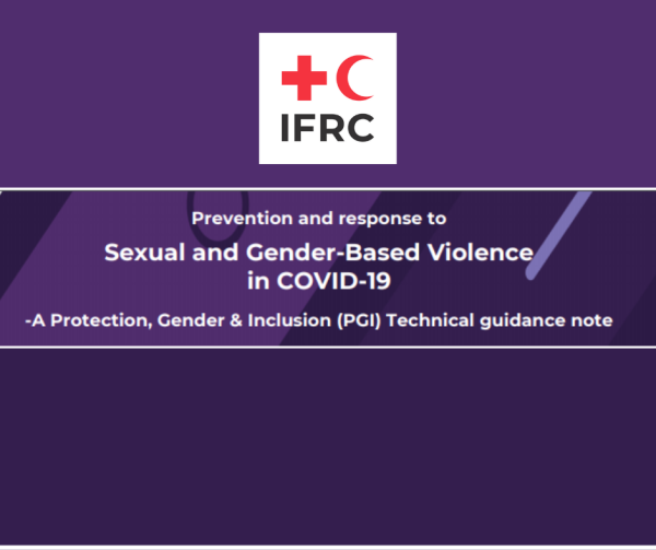 Prevention and Response to Sexual and Gender-Based Violence in COVID-19. A Protection, Gender & Inclusion (PGI) Technical Guidance Note.