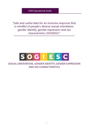 IOM Operational Guide: Safe and Useful Data for persons with Diverse SOGIESC